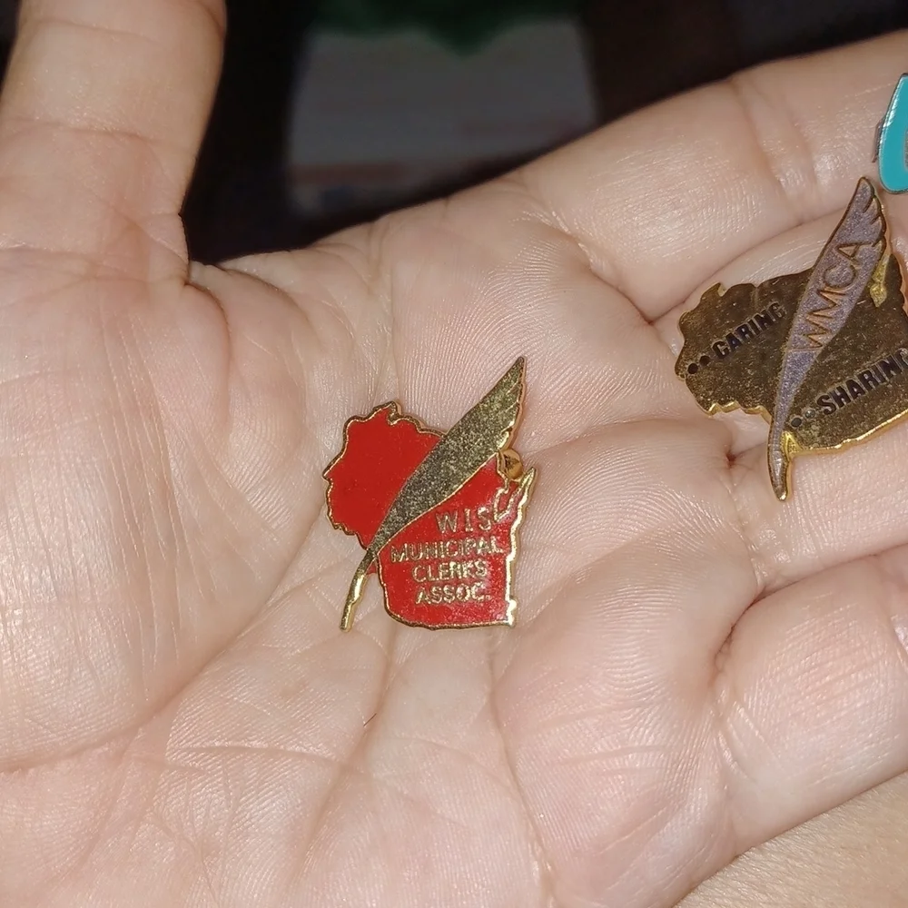Wisconsin Municipal Clerks Assoc. Lapel Hat Pins (3)